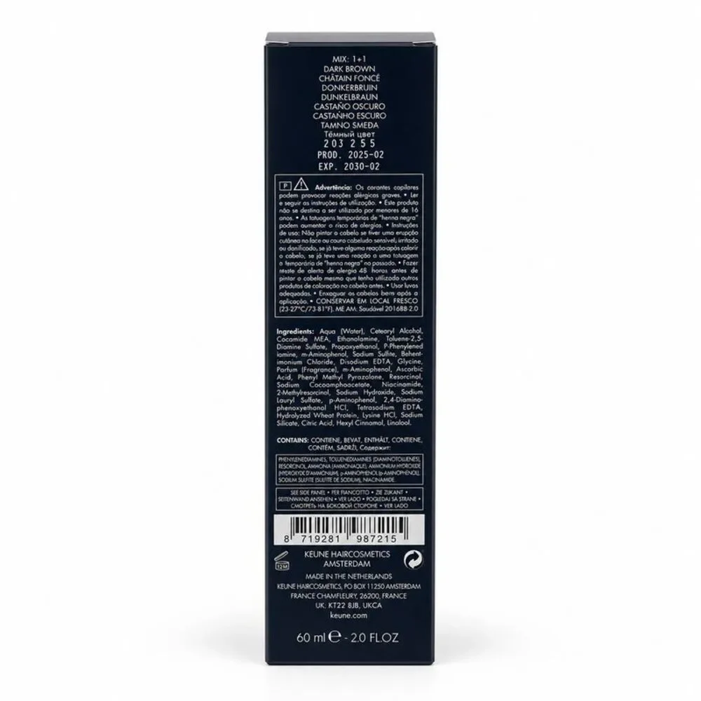Keune 1922 by J.M. Professional Color  Nº3 Dark Brown 2 Oz